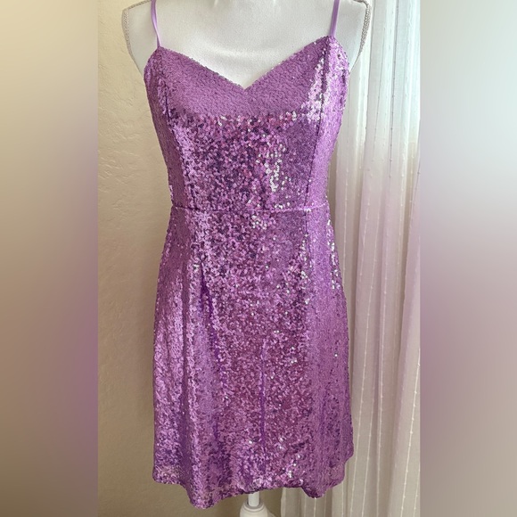 Hello Molly Dresses & Skirts - Purple Sequin Dress hello Molly XL-M